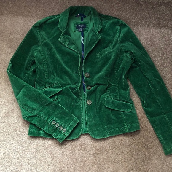 American Eagle Outfitters Jackets & Blazers - Green corduroy jacket.
